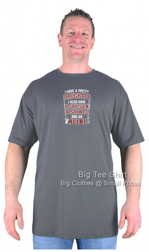 Slate Grey Big Tee Shirt Alibi T-Shirt 