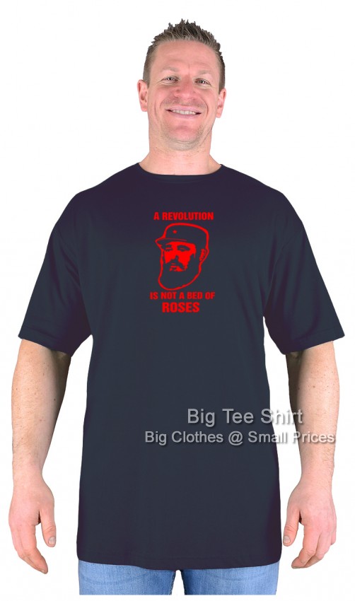 Black Big Tee Shirt Fidel Castro T-Shirt