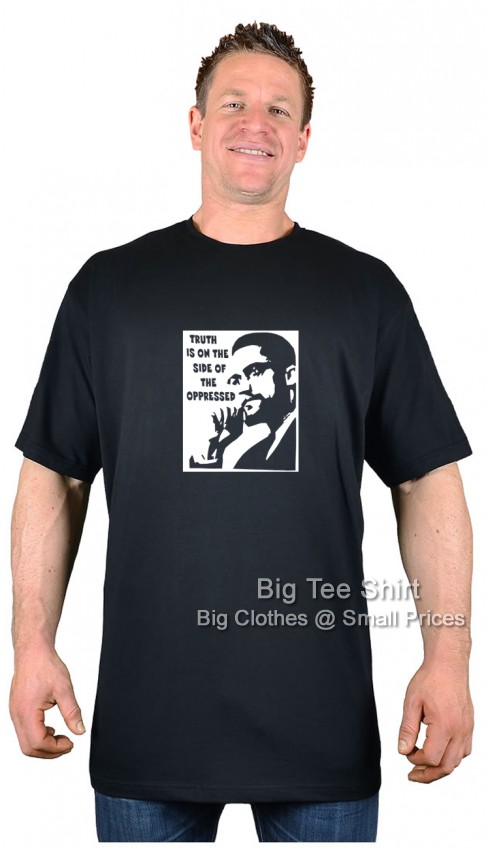 Black Big Tee Shirt Malcolm X T-Shirt