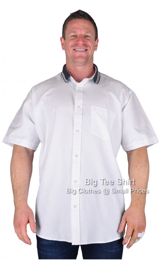 White Cotton Valley Cork Short Sleeve Shirt