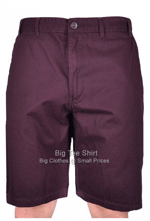 Berry Red Kam Pentan Brushed Cotton Shorts