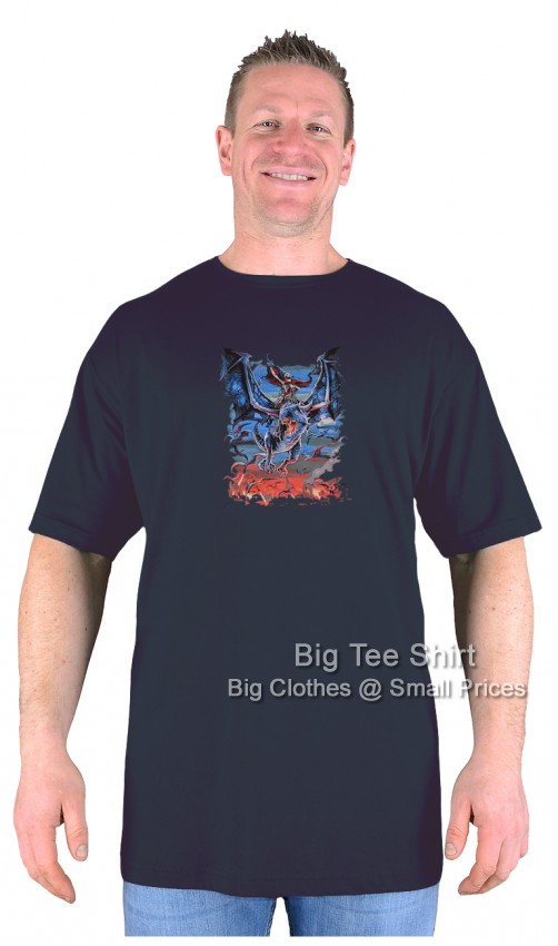 Black Big Tee Shirt Wings of Terror T-Shirt