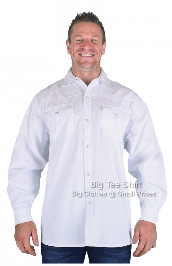 White Kam Hank Denim Shirt