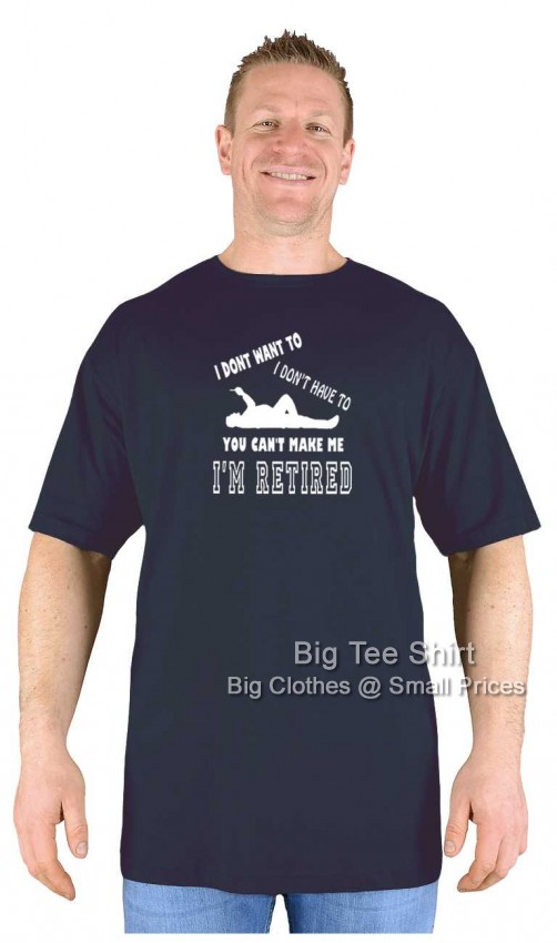 Black Big Tee Shirt Im Retired T-Shirt 