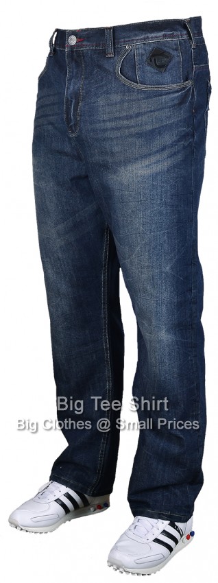Dark Used Blue Kam Ramires Fashion Jeans