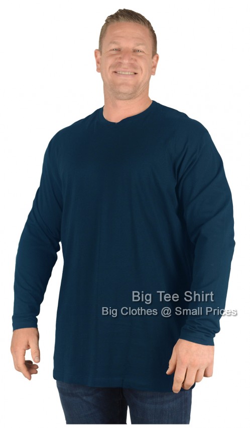 Navy Blue Espionage Powell Long Sleeve T-Shirt