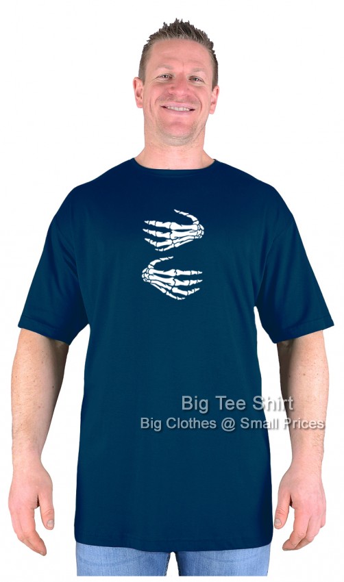 Navy Blue Big Tee Shirt Dead Digits T-Shirt 
