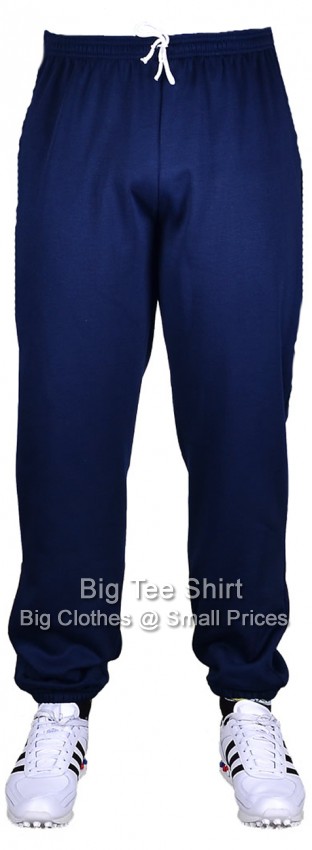 Navy Blue Big Tee Shirt Joggers (Elasticated Ankle)