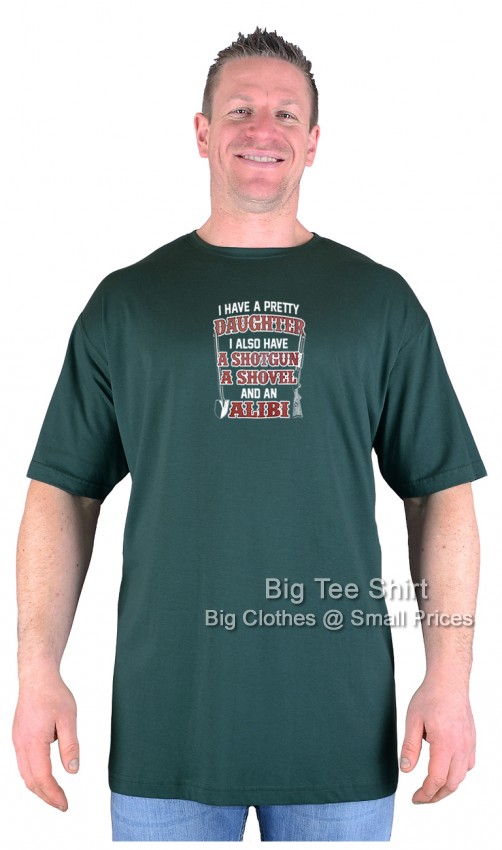Bottle Green Big Tee Shirt Alibi T-Shirt 