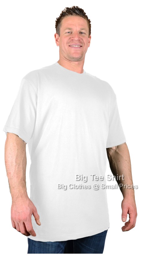 White Big Tee Shirt PLAIN T-Shirts