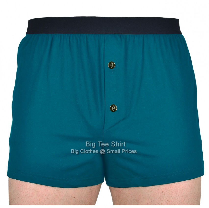 Teal Blue BTS Stretch Boxer Shorts  2xl 3xl 4xl 5xl 6xl 7xl 8xl