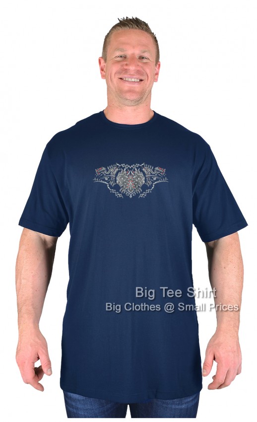 Navy Blue Big Tee Shirt Sinner T-Shirt