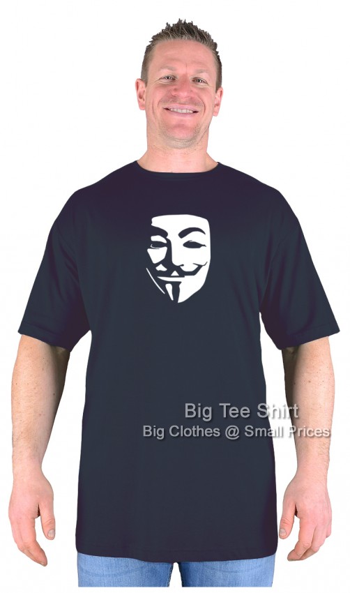 Black Big Tee Shirt Mask T-Shirt 