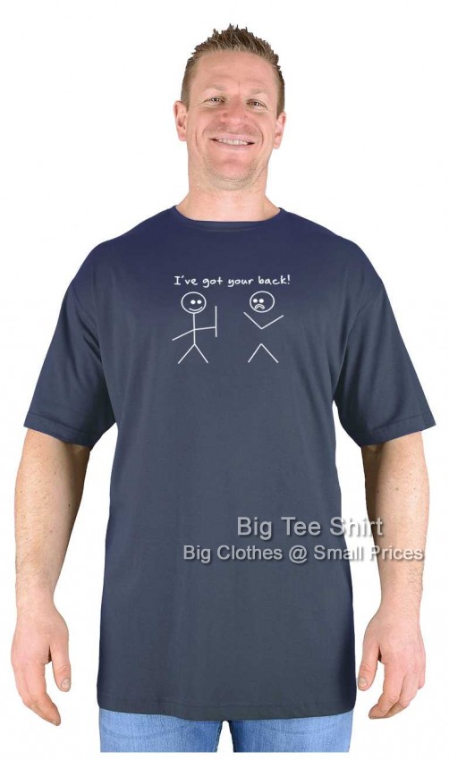 Charcoal Grey Big Tee Shirt Best Mate T-Shirt 