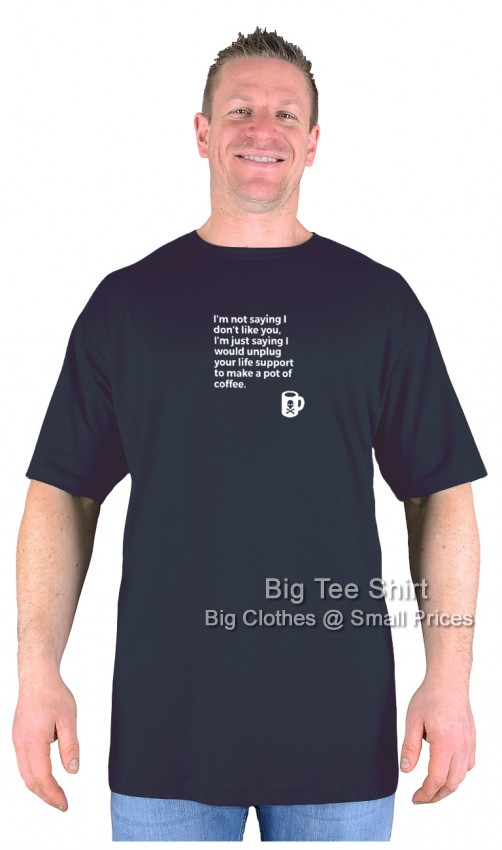 Black Big Tee Shirt Life Support T-Shirt