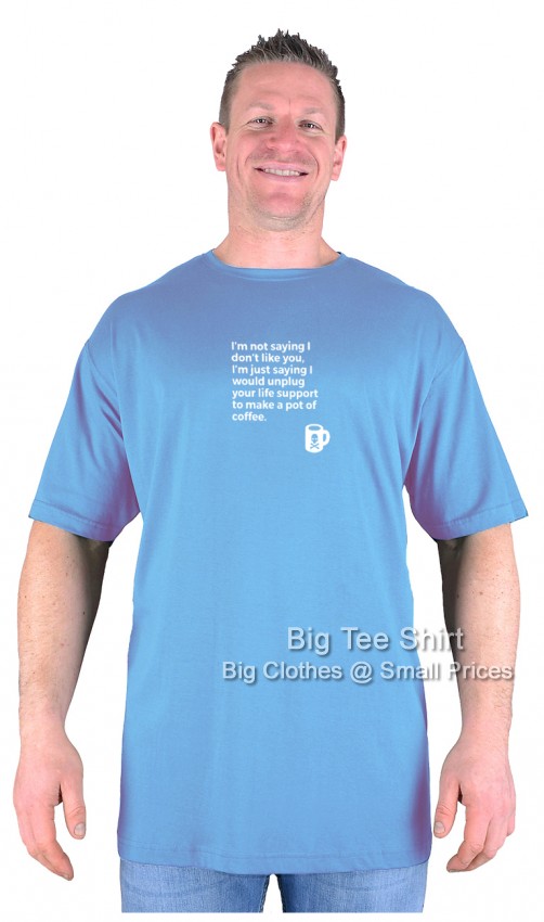 Soft Blue Big Tee Shirt Life Support T-Shirt