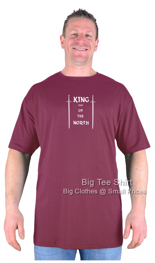 Wine Red Big Tee Shirt King of the North
