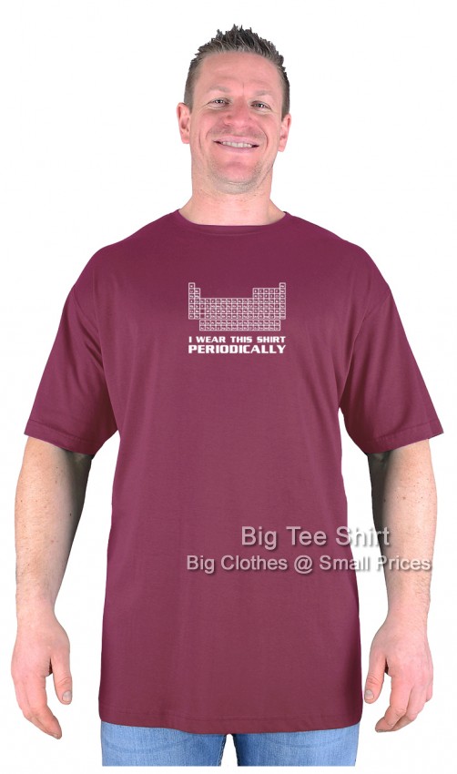 Wine Red Big Tee Shirt Elemental T-Shirt