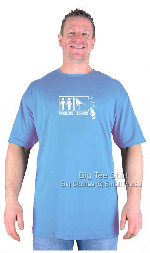 Soft Blue Big Tee Shirt Solving Problems T-Shirt
