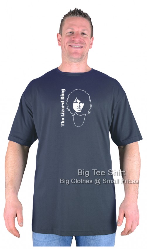 Charcoal Grey Big Tee Shirt Jim Morrison T-Shirt