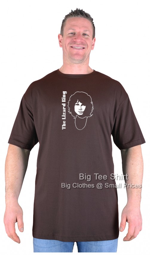 Chocolate Brown Big Tee Shirt Jim Morrison T-Shirt