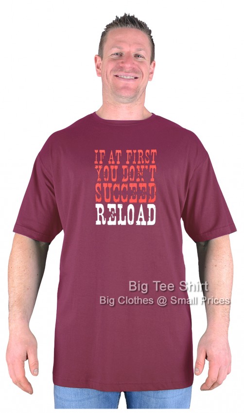 Wine Red Big Tee Shirt Reload T-Shirt