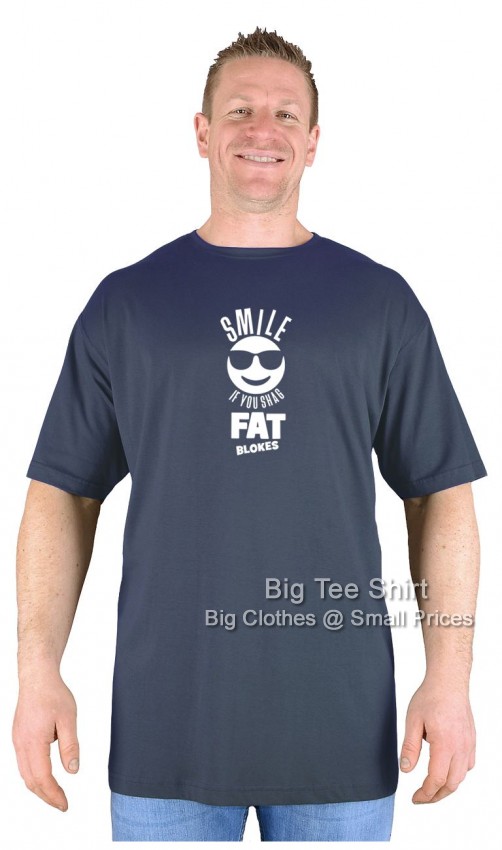 Charcoal Grey Big Tee Shirt Smile T-Shirt 