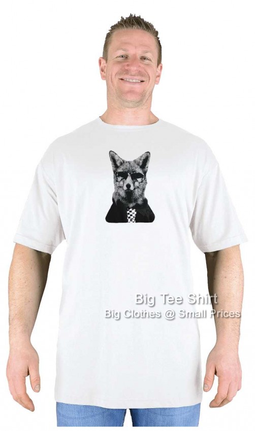 White Big Tee Shirt SKA Fox T-Shirt
