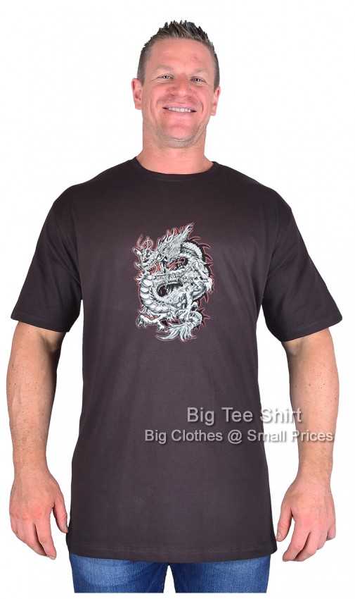 Chocolate Brown Big Tee Shirt Scary Serpent T-Shirt
