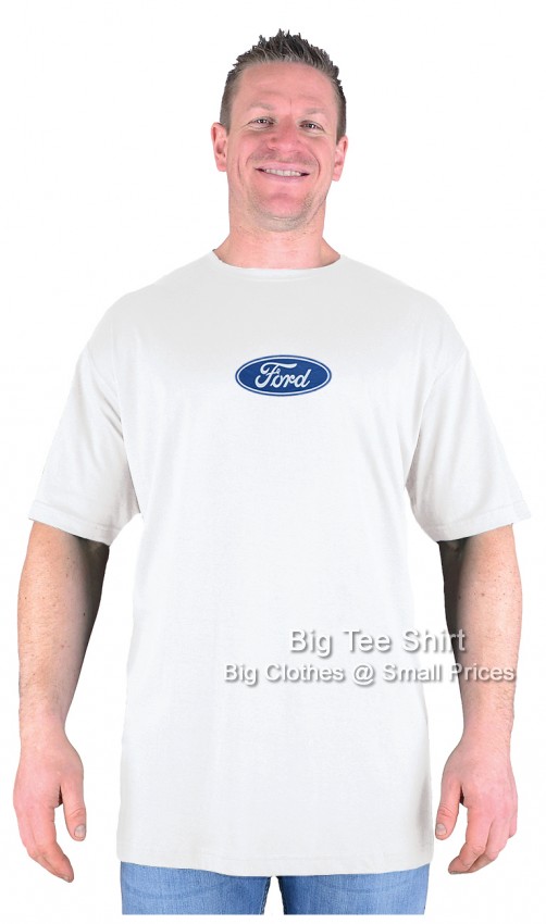 White Big Tee Shirt Loving Ford T-Shirt
