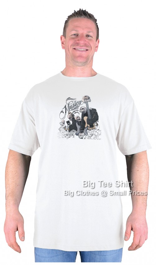 White Big Tee Shirt Lament T-Shirt 