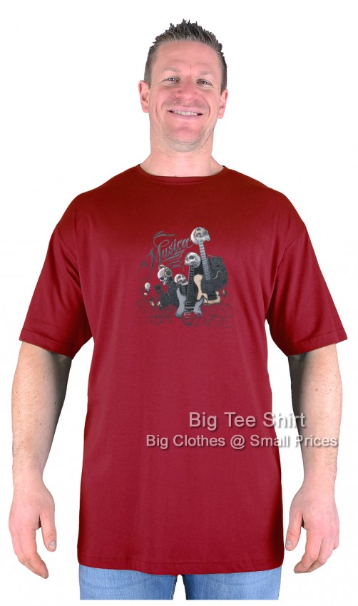 Burgundy Big Tee Shirt Lament T-Shirt 