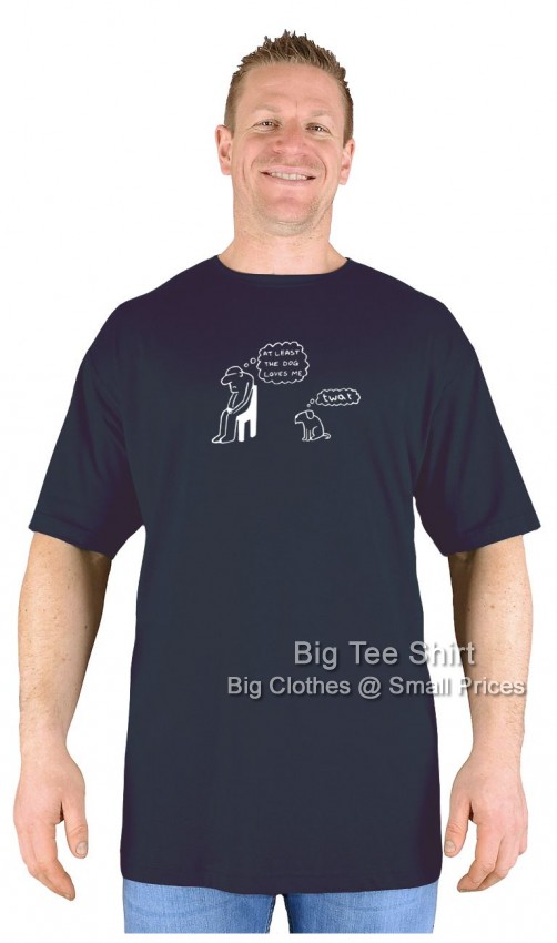Black Big Tee Shirt Rely On Dog T-Shirt 