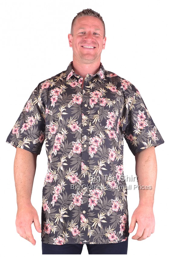 Black Espionage Bort Floral Shirt