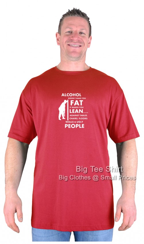 Red Big Tee Shirt Lean Life T-Shirt 