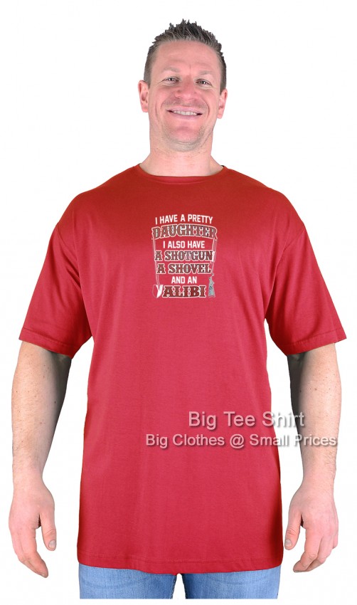Red Big Tee Shirt Alibi T-Shirt 