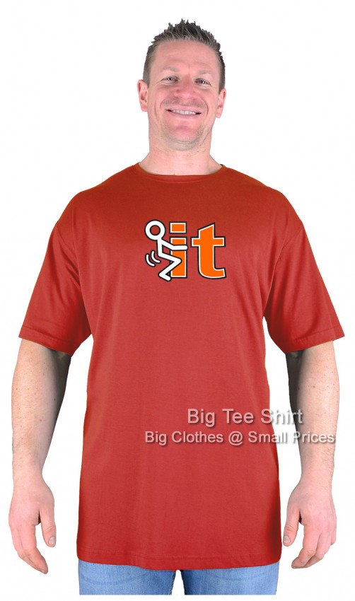 Terracotta Red Big Tee Shirt Eff It T-Shirt 