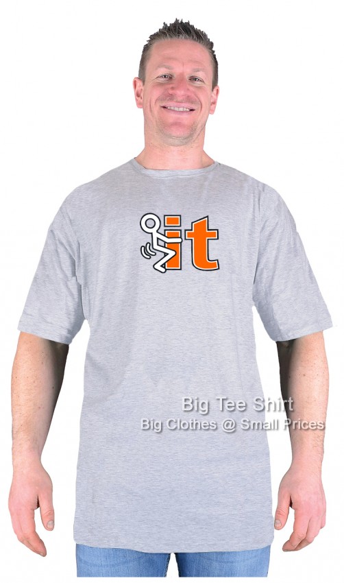 Silver Marl Big Tee Shirt Eff It T-Shirt 