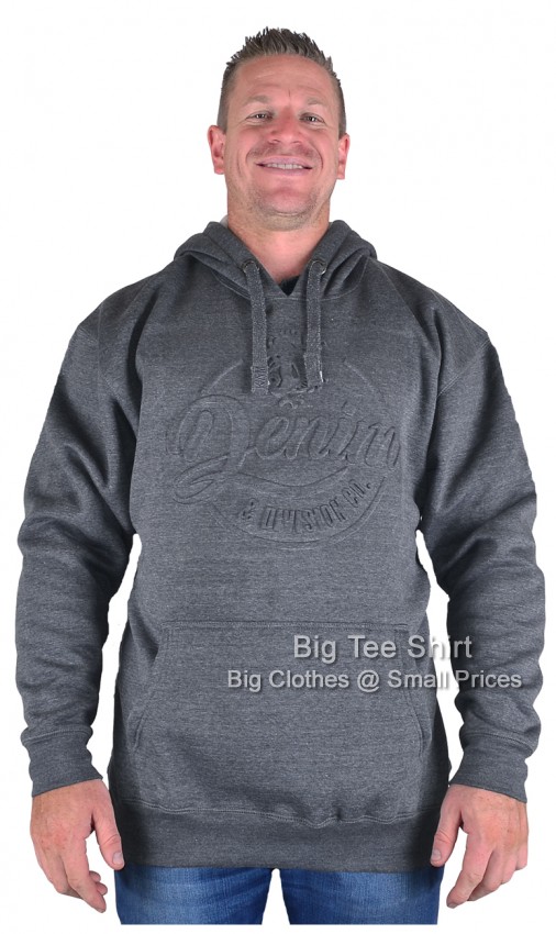 Charcoal Grey Kam Gillen Pullover Hoodie - Sizes 2XL to 8XL